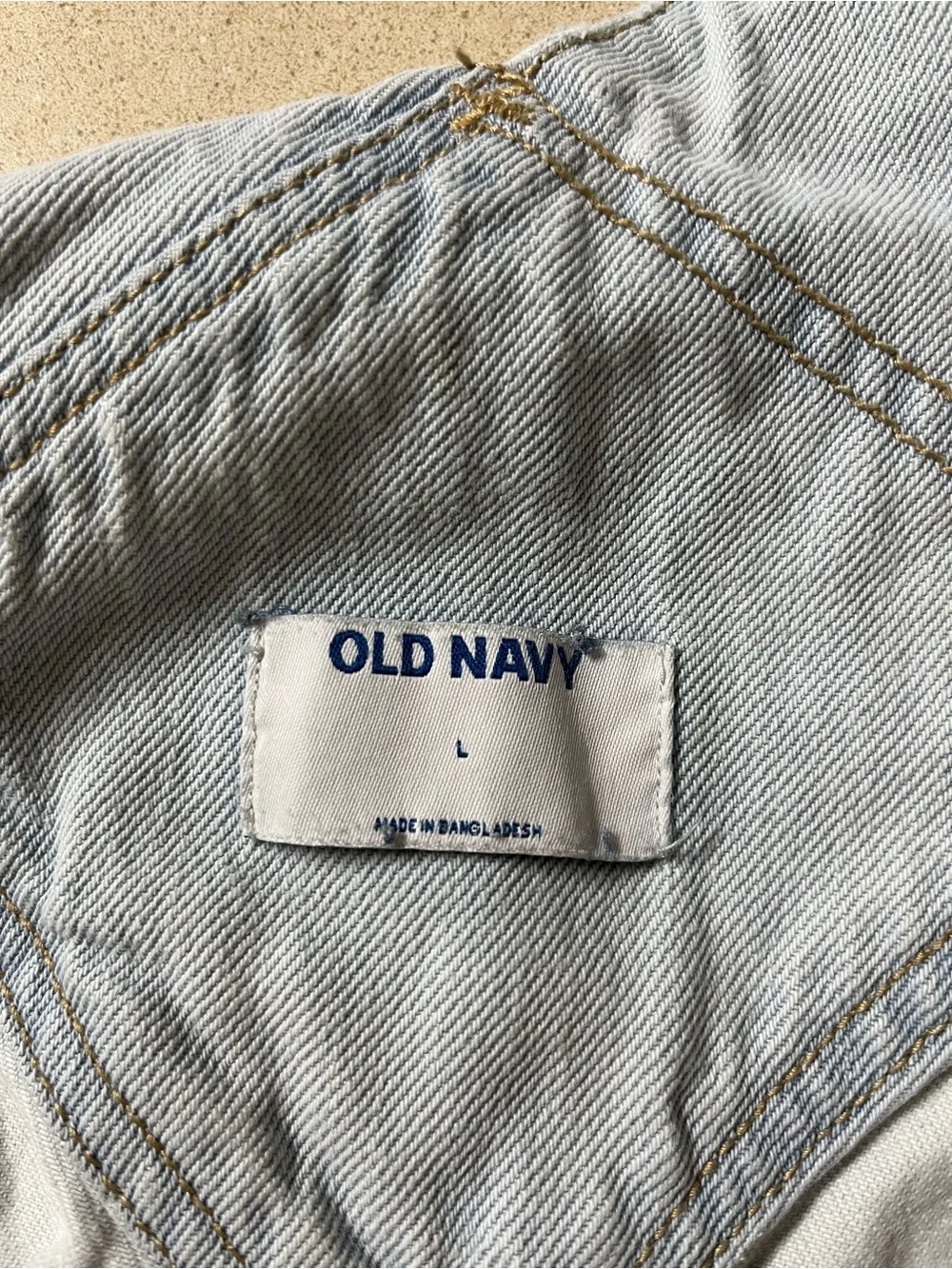 Old Navy Women Shorts L Blue Whitewash Denim Overalls Raw Hem 4